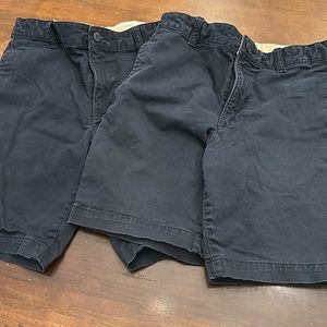 2 pairs GAP KIDS Navy shorts size 16